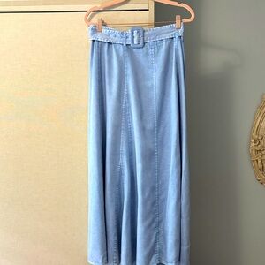 Mustard Seed Light Blue Maxi Skirt